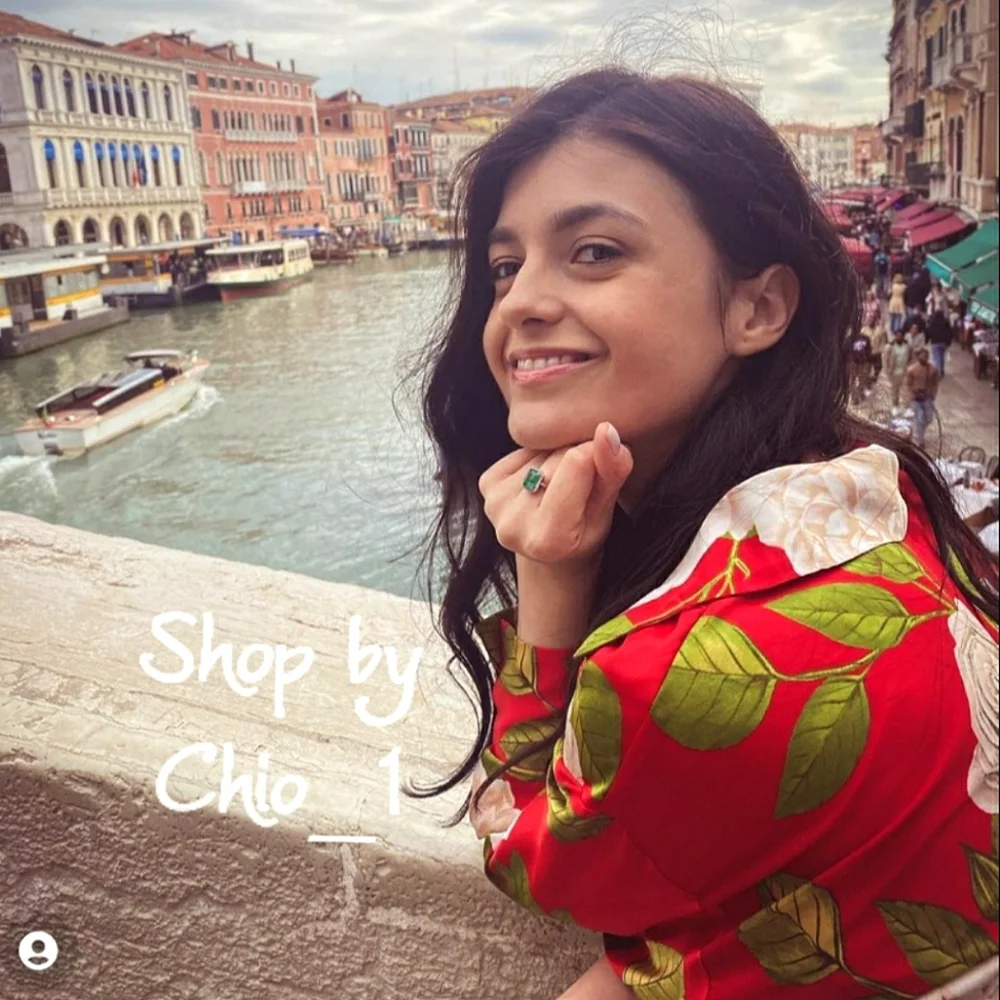 ZARA LONG PRINTED SHIRT Satin effect with V-neck color red Bloggers  Favorite - Picture 5 of 13